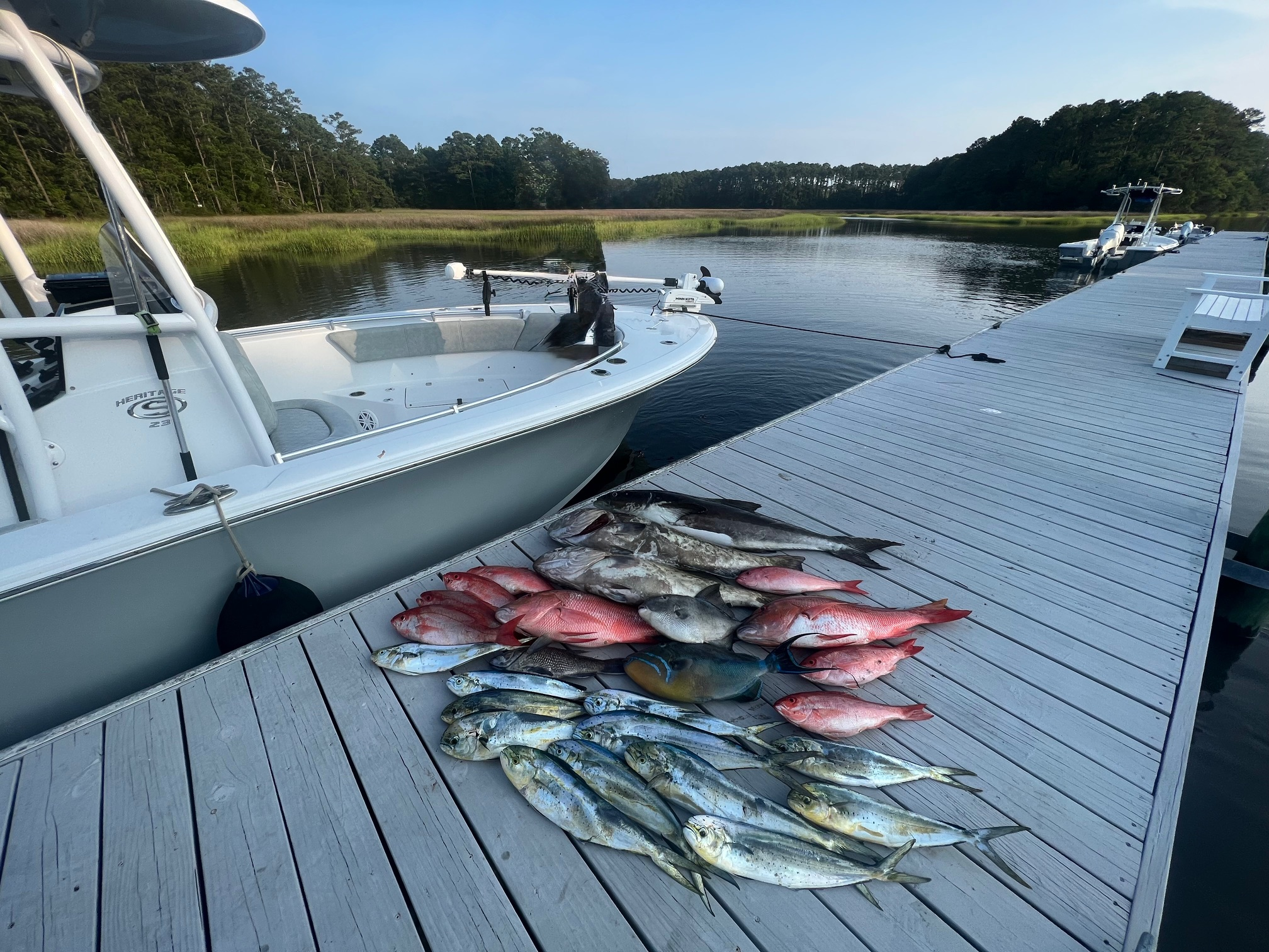 Fishing from the pier